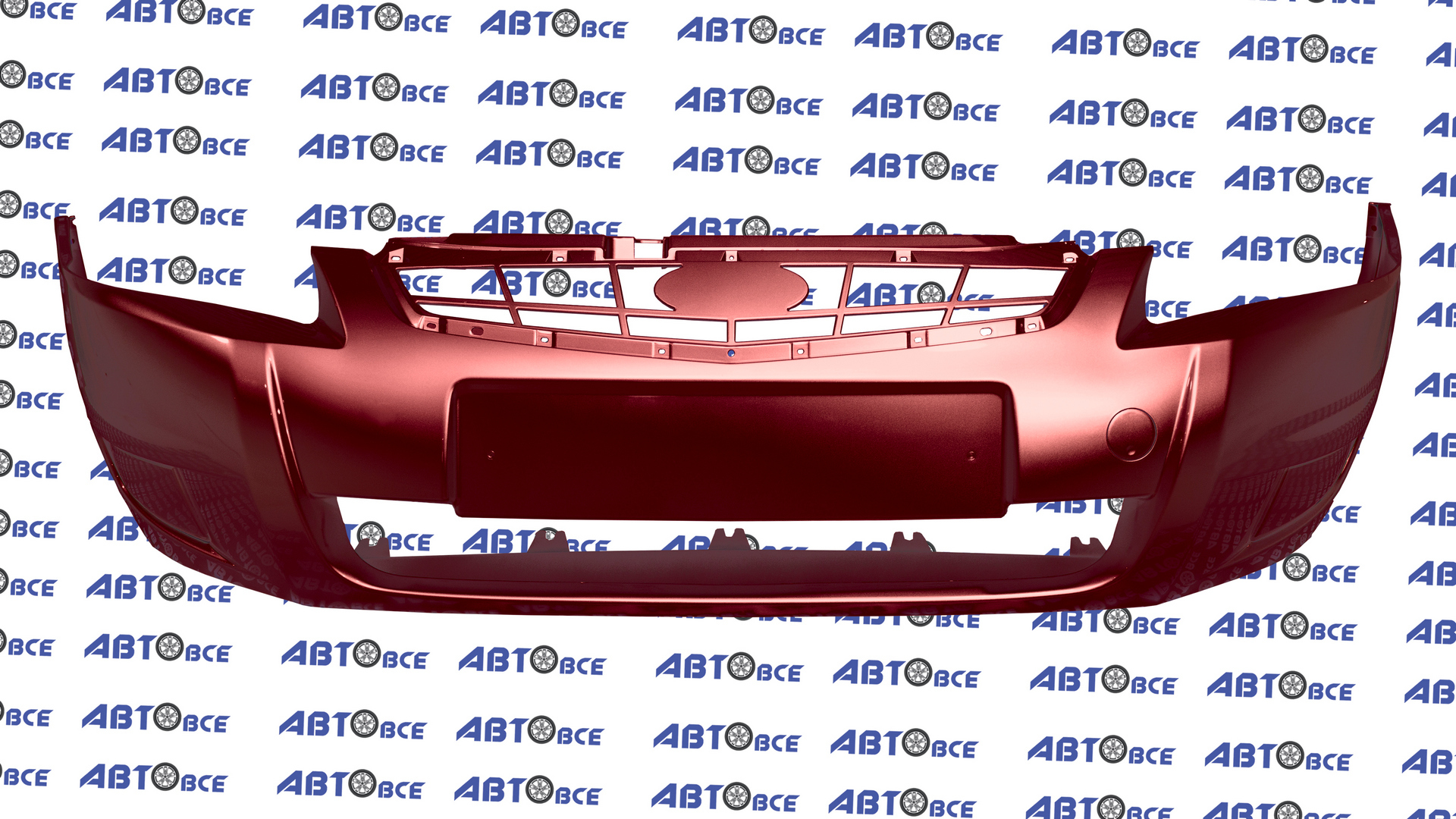 Бампер передний ВАЗ-21704-2171-21724 (рестайлинг) в цвет Антарес (125) Нового Образца под туманки Кампласт